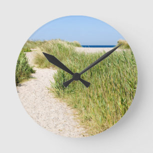 Reloj Redondo Mediano Camino a la playa