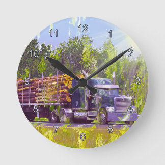 Reloj Redondo Mediano Camionero Regalos Logística Clock Muro de Camión