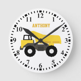 Reloj Redondo Mediano Camiones de construcción de camiones volcados pers