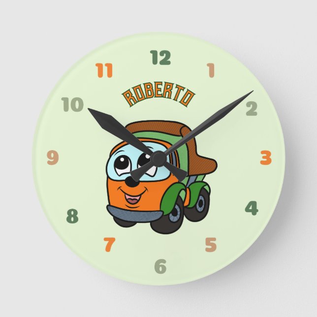 Reloj Redondo Mediano Camioneta pequeña (Anverso)