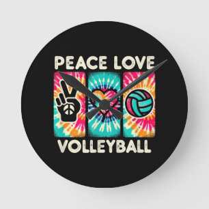Reloj Redondo Mediano Camisas De Voleibol Para Adolescentes Mujeres Chic