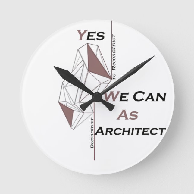 Reloj Redondo Mediano Camiseta (Anverso)