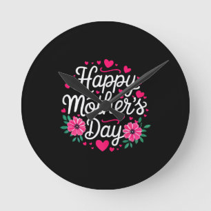 Reloj Redondo Mediano Camiseta del Día de la Madre Mujer Mamá Abuela Mad