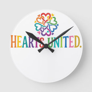 Reloj Redondo Mediano Camiseta Hearts United – Amor y Unión