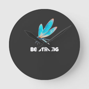 Reloj Redondo Mediano Camiseta Neon Libélula – Transformación Estética d