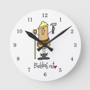 Reloj Redondo Mediano Camisetas y regalos de Building Nut