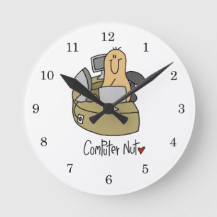 Reloj Redondo Mediano Camisetas y regalos de Computer Nut
