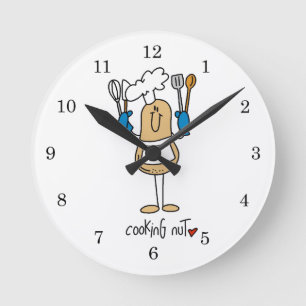 Reloj Redondo Mediano Camisetas y regalos de Cooking Nut