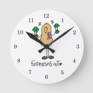 Reloj Redondo Mediano Camisetas y regalos de Fundraising Nut