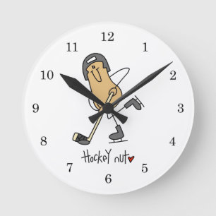 Reloj Redondo Mediano Camisetas y regalos de Hockey Nut