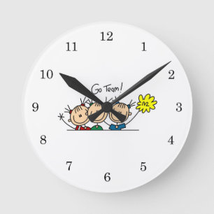 Reloj Redondo Mediano Camisetas y regalos de porristas del equipo