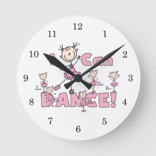 Reloj Redondo Mediano Camisetas y regalos de puedo bailar