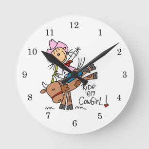 Reloj Redondo Mediano Camisetas y regalos de Ride Em Cowgirl