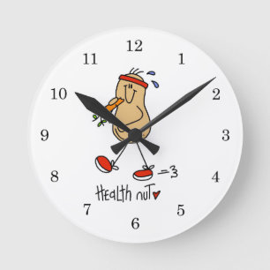 Reloj Redondo Mediano Camisetas y regalos de Salud Nuts