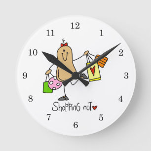 Reloj Redondo Mediano Camisetas y regalos de Shopping Nut