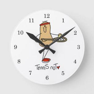 Reloj Redondo Mediano Camisetas y regalos de Tennis Nut