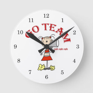 Reloj Redondo Mediano Camisetas y regalos de ¡Vamos equipo, ra ra ra!