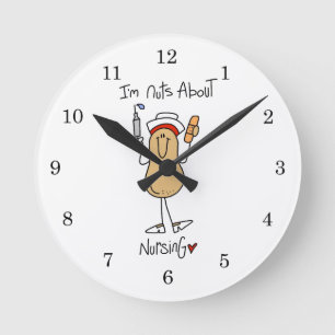 Reloj Redondo Mediano Camisetas y regalos Locos por la Enfermería