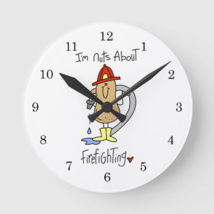 Reloj Redondo Mediano Camisetas y regalos locos por la lucha contra ince
