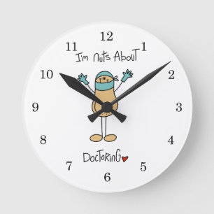 Reloj Redondo Mediano Camisetas y regalos locos por la medicina