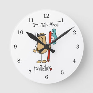 Reloj Redondo Mediano Camisetas y regalos Locos por la Odontología