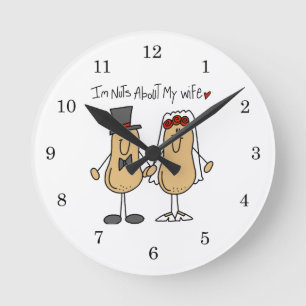 Reloj Redondo Mediano Camisetas y regalos locos por mi esposa