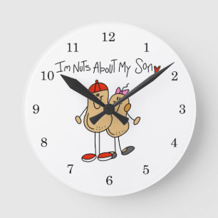 Reloj Redondo Mediano Camisetas y regalos locos por mi hijo