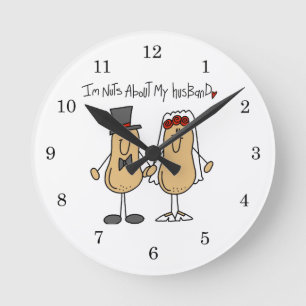 Reloj Redondo Mediano Camisetas y regalos Me encanta mi marido