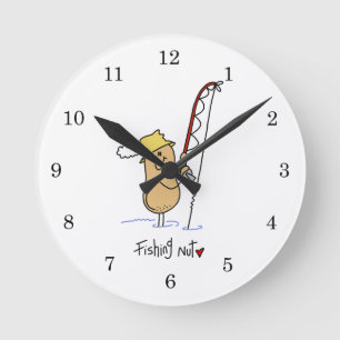Reloj Redondo Mediano Camisetas y regalos para fanáticos de la pesca