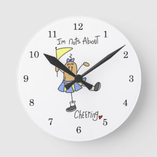 Reloj Redondo Mediano Camisetas y regalos para fanáticos de los porrista