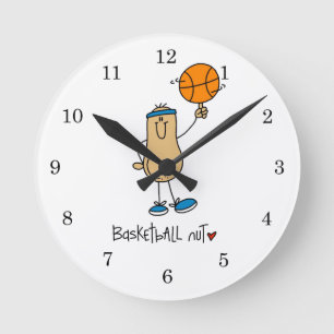 Reloj Redondo Mediano Camisetas y regalos para fanáticos del baloncesto