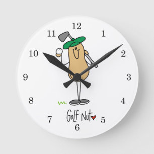 Reloj Redondo Mediano Camisetas y regalos para fanáticos del golf