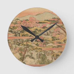 Reloj Redondo Mediano Campo japonés
