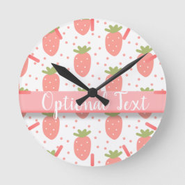 Reloj Redondo Mediano Campos de fresas