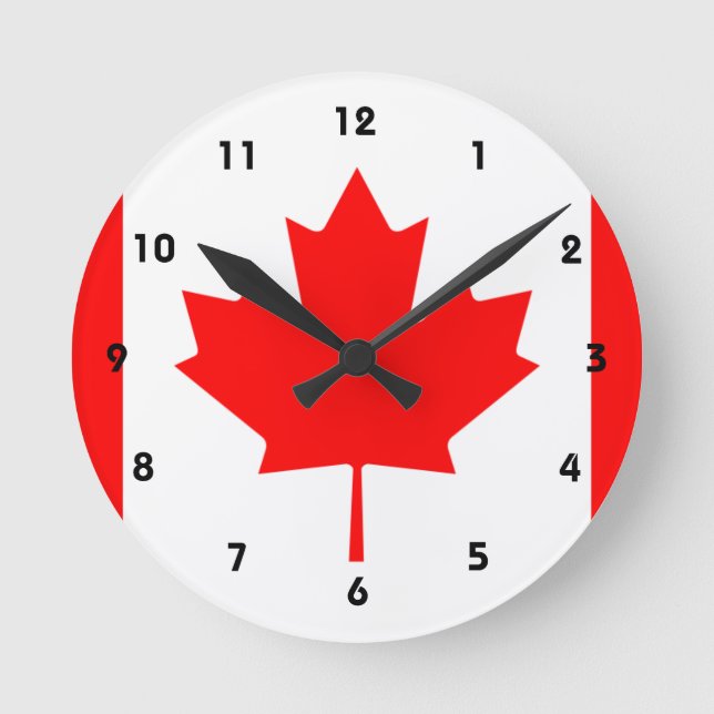 Reloj Redondo Mediano Canadá (Anverso)