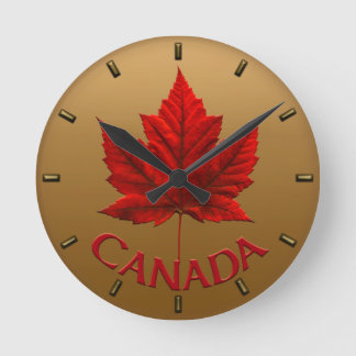 Reloj Redondo Mediano Canadá Clock Canada Souvenir Wall Clocks Personali