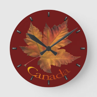 Reloj Redondo Mediano Canada Maple Leaf Clock Canada Souvenir Wall Clock