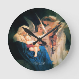 Reloj Redondo Mediano Canción de Ángeles 1881