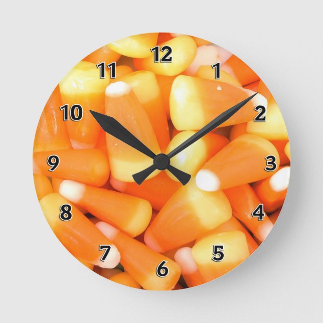 Reloj Redondo Mediano Candy Corn (Anverso)