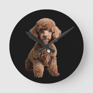 Reloj Redondo Mediano Caniche en taza 2