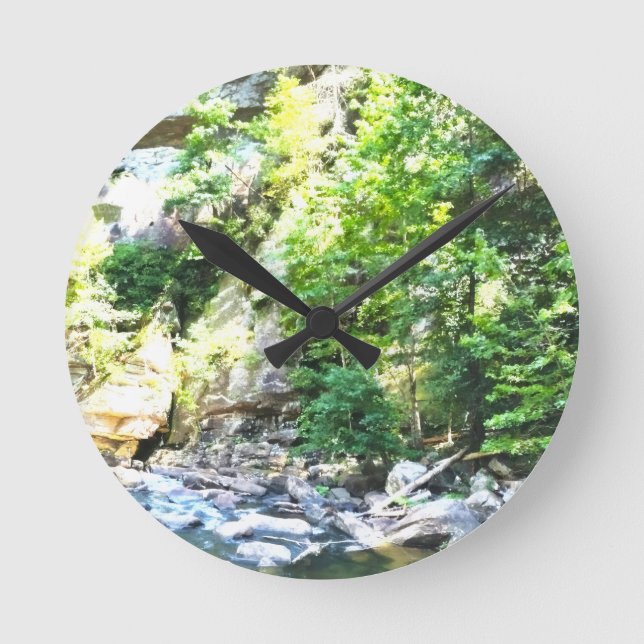 Reloj Redondo Mediano Cañón Tallulah (Anverso)
