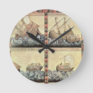 Reloj Redondo Mediano Cantiga 33, página del 'Cantigas de Santa María