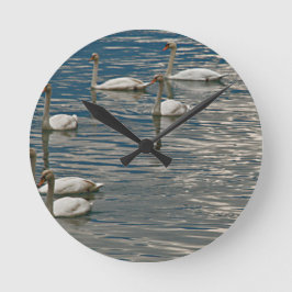 Reloj Redondo Mediano Canto de cisne