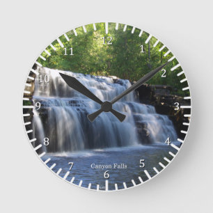 Reloj Redondo Mediano Canyon Falls Clock