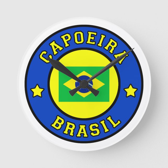 Reloj Redondo Mediano Capoeira Brasil (Anverso)