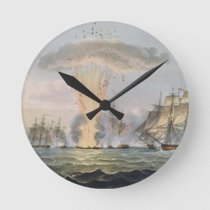 Reloj Redondo Mediano Capture and Destruction of Four Spanish Frigates,