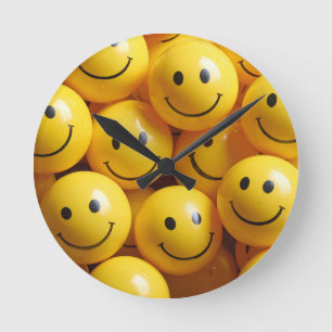 Reloj Redondo Mediano cara sonriente
