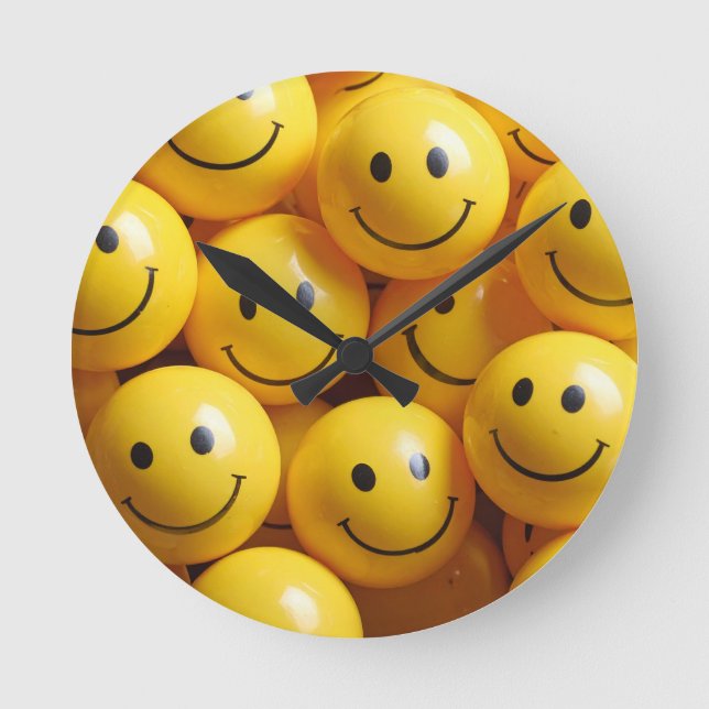 Reloj Redondo Mediano cara sonriente (Anverso)