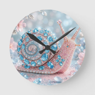 Reloj Redondo Mediano Caracol joya brillante