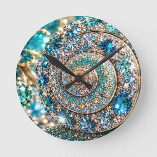 Reloj Redondo Mediano Caracol joya brillante